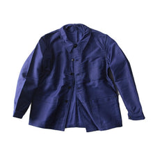 Load image into Gallery viewer, NOS 1950's FRENCH BLUE MOLESKIN WORK JACKET (MEDIUM)