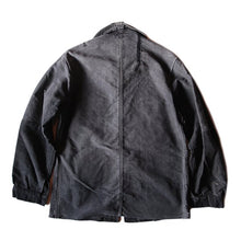 Load image into Gallery viewer, 1940's "LE MONT ST MICHEL" PACHWORK TWO TONE BLACK MOLESKIN JACKET (MEDIUM)