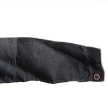 Load image into Gallery viewer, 1940's "LE MONT ST MICHEL" PACHWORK TWO TONE BLACK MOLESKIN JACKET (MEDIUM)
