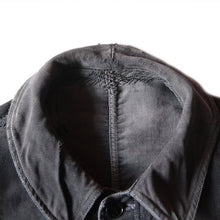 Load image into Gallery viewer, 1940's "LE MONT ST MICHEL" PACHWORK TWO TONE BLACK MOLESKIN JACKET (MEDIUM)