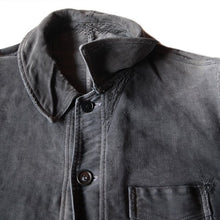 Load image into Gallery viewer, 1940's "LE MONT ST MICHEL" PACHWORK TWO TONE BLACK MOLESKIN JACKET (MEDIUM)