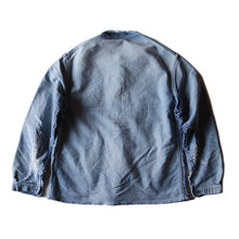 Load image into Gallery viewer, 1950's "LE MONT ST MICHEL" HOBO STYLE FADED MOLESKIN JACKET (MEDIUM)