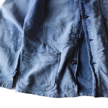 Load image into Gallery viewer, 1950's "LE MONT ST MICHEL" HOBO STYLE FADED MOLESKIN JACKET (MEDIUM)