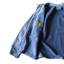 Load image into Gallery viewer, 1950's "LE MONT ST MICHEL" HOBO STYLE FADED MOLESKIN JACKET (MEDIUM)