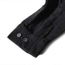 Load image into Gallery viewer, NOS 1960's "SEARS" BLACK VELOUE LACE UP PULLOVER (SMALL)