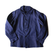 Load image into Gallery viewer, NOS ~ 1960's FRENCH WORK JACKET HEAVY COTTON TWILL (LARGE)