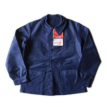 Load image into Gallery viewer, NOS 1950's BLUE MOLESKIN WORK JACKET (MEDIUM)