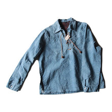 Load image into Gallery viewer, NOS 1960's FLANNEL DENIM LACEUP PULLOVER (LARGE)