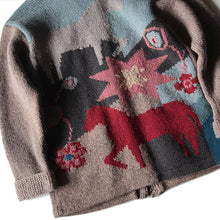 画像をギャラリービューアに読み込む, 1990's "POLO COUNTRY" AMERICAN FLAG WOOL CARDIGAN (UNISEX) MINT CONDITION