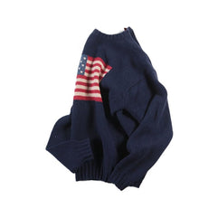 画像をギャラリービューアに読み込む, OLD AMERICAN FRAG SHETLAND WOOL  SWEATER (X-LARGE)