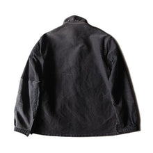 Load image into Gallery viewer, ~ 1950's FRENCH BLACK MOLESKIN WORK JACKET (MEDIUM)