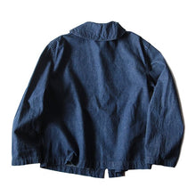 Load image into Gallery viewer, 1940's "USN" SHAWL DENIM JACKET (BIG SIZE ABOUT 46-48) MINT CONDITION