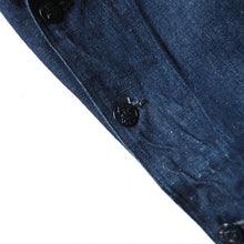 Load image into Gallery viewer, 1940's "USN" SHAWL DENIM JACKET (BIG SIZE ABOUT 46-48) MINT CONDITION