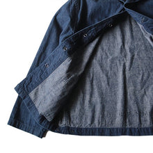 Load image into Gallery viewer, 1940's "USN" SHAWL DENIM JACKET (BIG SIZE ABOUT 46-48) MINT CONDITION