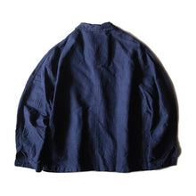 Load image into Gallery viewer, ~ 1940's "AUMOLINEL" FRENCH WORK INDIGO METIS JACKET (LARGE)