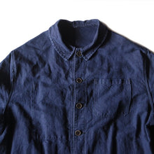 Load image into Gallery viewer, ~ 1940's "AUMOLINEL" FRENCH WORK INDIGO METIS JACKET (LARGE)