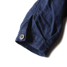 Load image into Gallery viewer, ~ 1940's "AUMOLINEL" FRENCH WORK INDIGO METIS JACKET (LARGE)