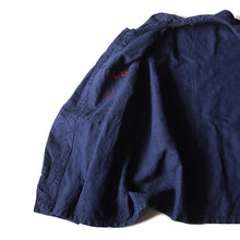 Load image into Gallery viewer, ~ 1940's "AUMOLINEL" FRENCH WORK INDIGO METIS JACKET (LARGE)