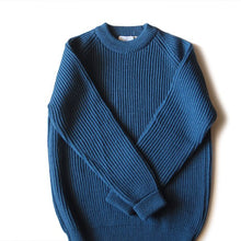 画像をギャラリービューアに読み込む, OLD "QUAKER MARINE SUPPLY" WOOL SWEATER (MEDIUM)