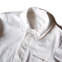 Load image into Gallery viewer, 1940's "LE MONT ST MICHEL" HBT COTTON JACKET WITH DIAMOND POCKET (SMALL)