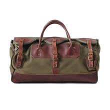画像をギャラリービューアに読み込む, VINTAGE "GOKEYS" CANVAS & LEATER BOSTON BAG