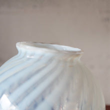Load image into Gallery viewer, ANTIQUE OPEALESCENT SWIRL GLOBE GLASS SHADE
