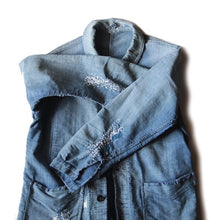 Load image into Gallery viewer, 1940's "MONT ST MICHEL" HOBO STYLE MOLESKIN JACKET WITH DIAMOND POCKET (MEDIUM)