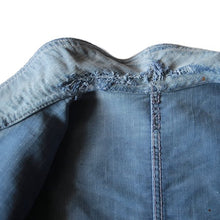 Load image into Gallery viewer, 1940's "MONT ST MICHEL" HOBO STYLE MOLESKIN JACKET WITH DIAMOND POCKET (MEDIUM)