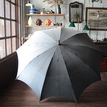 Load image into Gallery viewer, ANTIQUE FRENCH UMBRELLA FADED NAVY