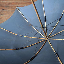 Load image into Gallery viewer, ANTIQUE FRENCH UMBRELLA FADED NAVY