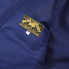 Load image into Gallery viewer, NOS "BEAU FORT" BLUE MOLESKIN WORK JACKET WITH DIAMOND POCCKET (MEDIUM)