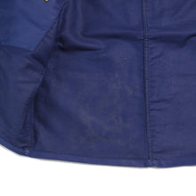 Load image into Gallery viewer, NOS "BEAU FORT" BLUE MOLESKIN WORK JACKET WITH DIAMOND POCCKET (MEDIUM)