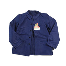 Load image into Gallery viewer, NOS "BEAU FORT" BLUE MOLESKIN WORK JACKET WITH DIAMOND POCCKET (MEDIUM)