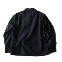 Load image into Gallery viewer, 1960's FRENCH BLACK MOLESKIN JACKET (MEDIUM)