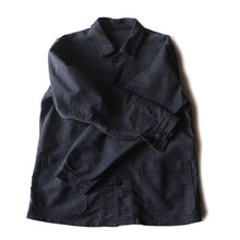 Load image into Gallery viewer, 1960's FRENCH BLACK MOLESKIN JACKET (MEDIUM)