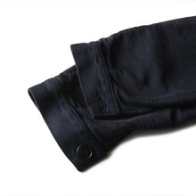 Load image into Gallery viewer, 1960's FRENCH BLACK MOLESKIN JACKET (MEDIUM)