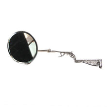 画像をギャラリービューアに読み込む, ANTIQUE "KATO MFG CO." NICKEL ADJUSTABLE WALL MOUNT MIRROR