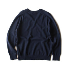 画像をギャラリービューアに読み込む, OLD CASHMERE WOOL V NECK SWEATER (LARGE) MINT CONDITION