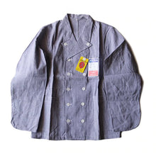 Load image into Gallery viewer, N.O.S 1960's "VETRA" HOUNDSTOOTH COTTON COOK JACKET (MEDIUM)