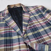 Load image into Gallery viewer, 1960's "COLLEGE TOWN CLOTHES" MADRAS COTTON 3 BUTTON JACKET (MEDIUM)