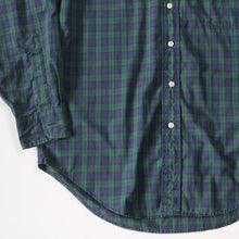 Load image into Gallery viewer, 1980's "LLBEAN" BLACK WATCH BD SHIRT (LARGE)