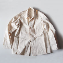 Load image into Gallery viewer, NOS ~ 1950's FRENCH MILITARY HOSPITAL COTTON JACKET (MEDIUM)