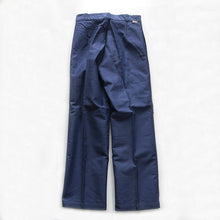 Load image into Gallery viewer, NOS 1950's FRENCH BLUE MOLESKIN WORK PANTS WITH METAL BUTTON (W32)