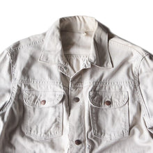 Load image into Gallery viewer, 1960's WESTERN WHITE COTTON TWILL JACKET (MEDIUM) MINT CONDITION