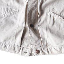 Load image into Gallery viewer, 1960's WESTERN WHITE COTTON TWILL JACKET (MEDIUM) MINT CONDITION