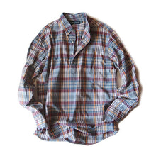 Load image into Gallery viewer, OLD "RALPH LAUREN" MADRAS PULLOVER SHIRT (MEDIUM)