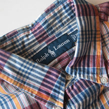 Load image into Gallery viewer, OLD "RALPH LAUREN" MADRAS PULLOVER SHIRT (MEDIUM)