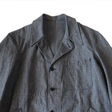 画像をギャラリービューアに読み込む, N.O.S 1940'S〜 FRENCH WORK CHAMBRAY COAT (LARGE)