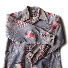 Load image into Gallery viewer, 1950's ~ "DUTCHMAID" CORDUROY HOBO PRINTED BOX SHIRT (15 HALF) MINT CONDITION