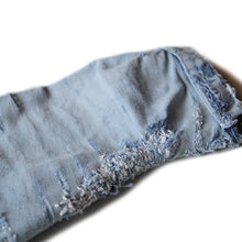 Load image into Gallery viewer, 1950's "LE MONT ST MICHEL" FADED BLUE MOLESKIN JACKET (LARGE)